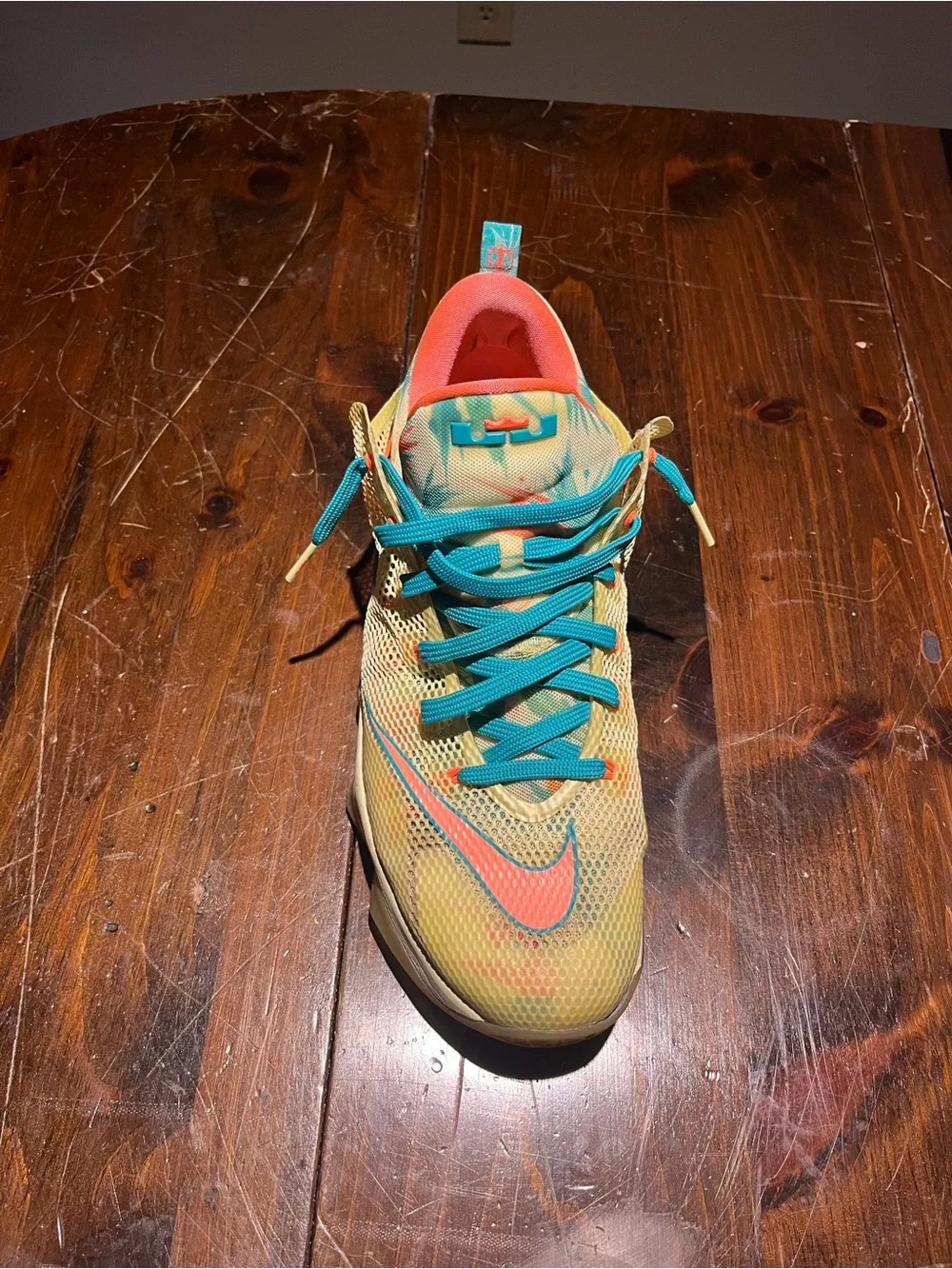 Kids' Nike Multicolor Athletic Sneakers - Teal & Coral